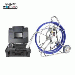 A4 Push rod manual focus sewer inspection camera for diameter 60mm-300mm pipelines